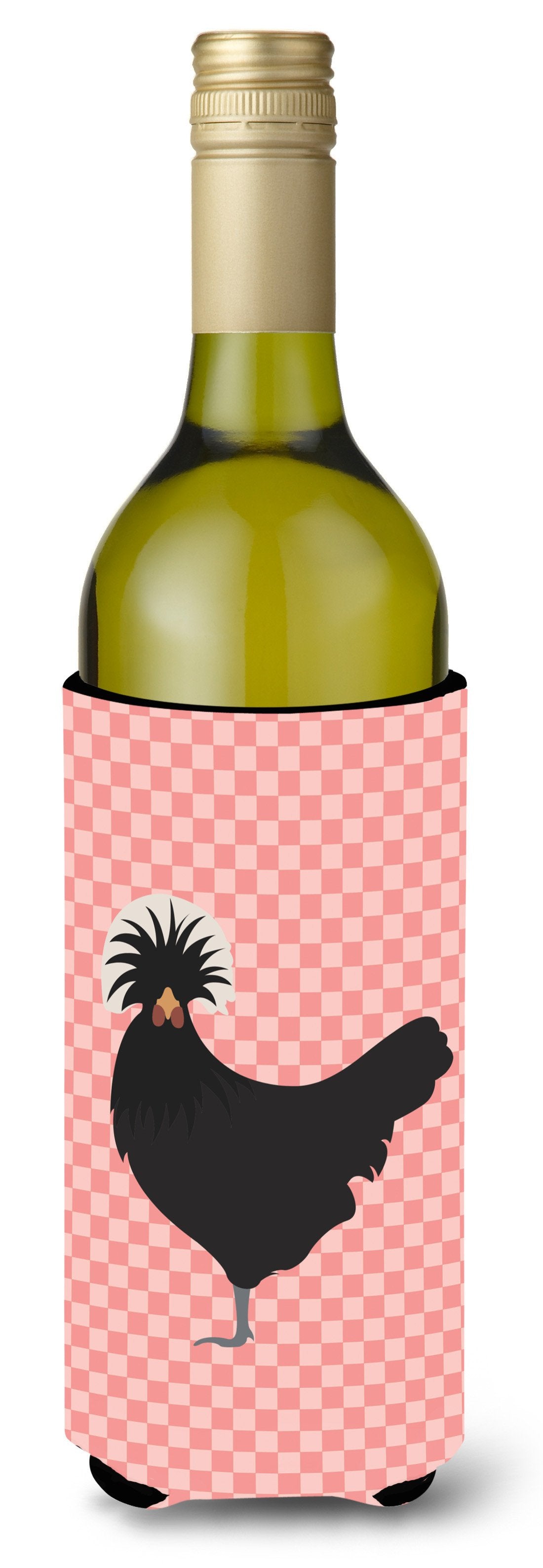 B-750 'Pink Bomber Print' Premium 750 mL wine bottle insulator