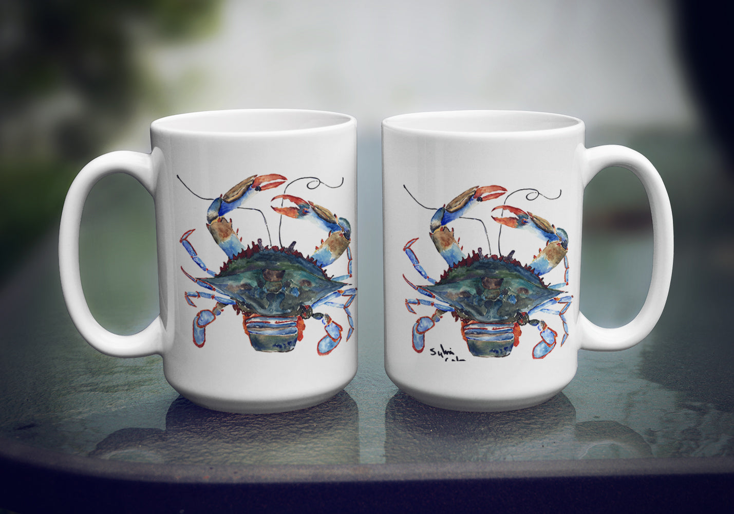 Female Blue Crab Coffee Mug 15 oz  the-store.com.