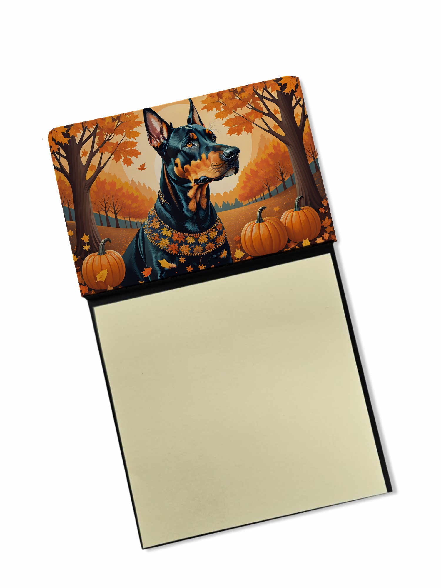 Buy this Doberman Pinscher Fall Sticky Note Holder