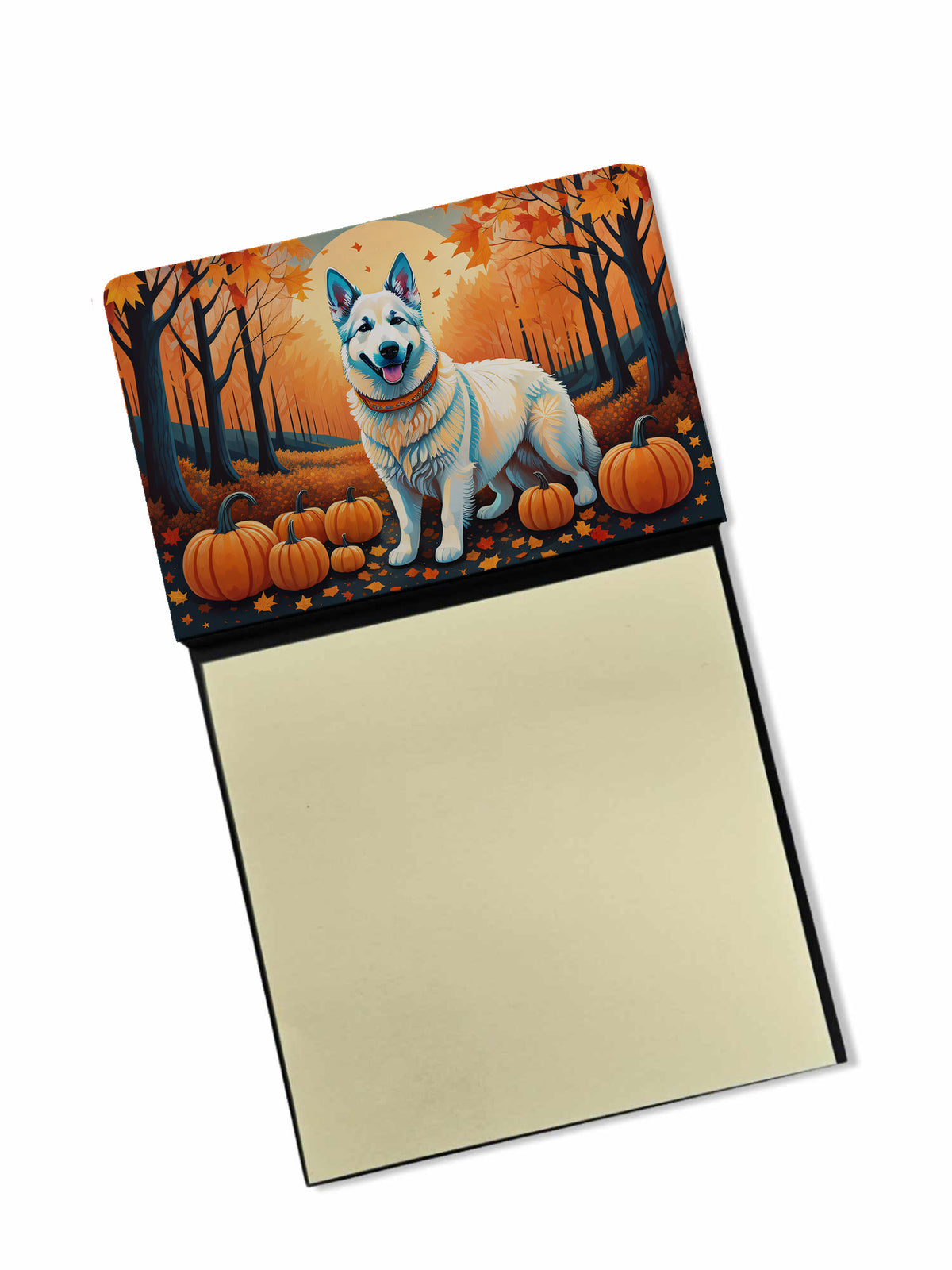 Buy this White German Shepherd Fall Sticky Note Holder