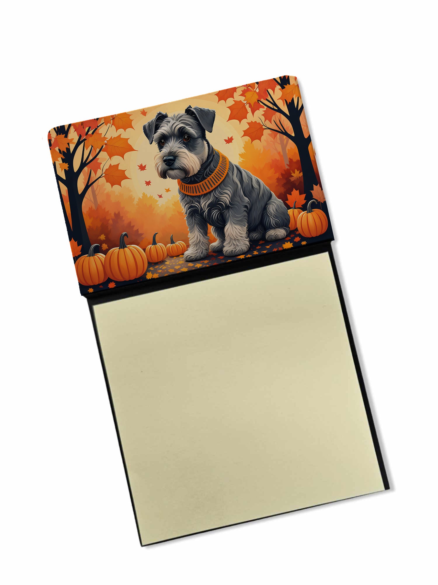 Buy this Schnauzer Fall Sticky Note Holder