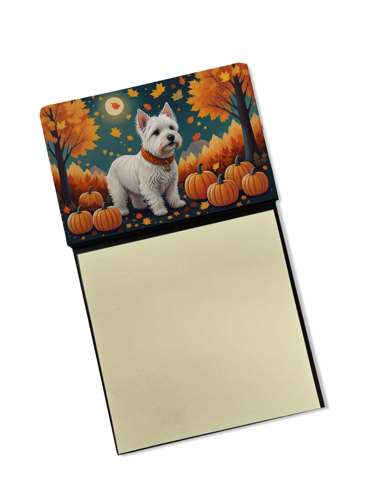 Buy this Westie Fall Sticky Note Holder