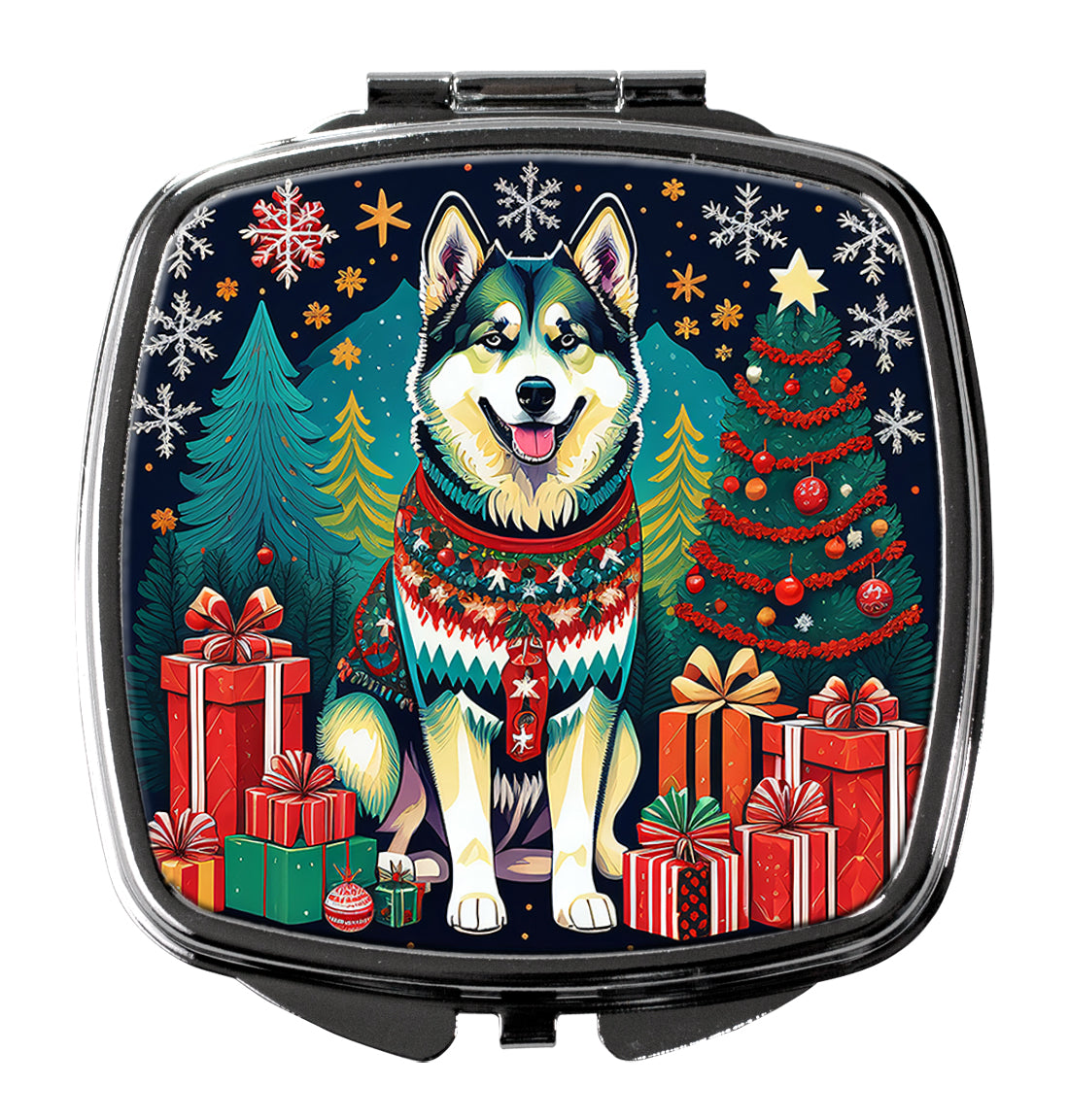 Buy this Alaskan Malamute Christmas Compact Mirror