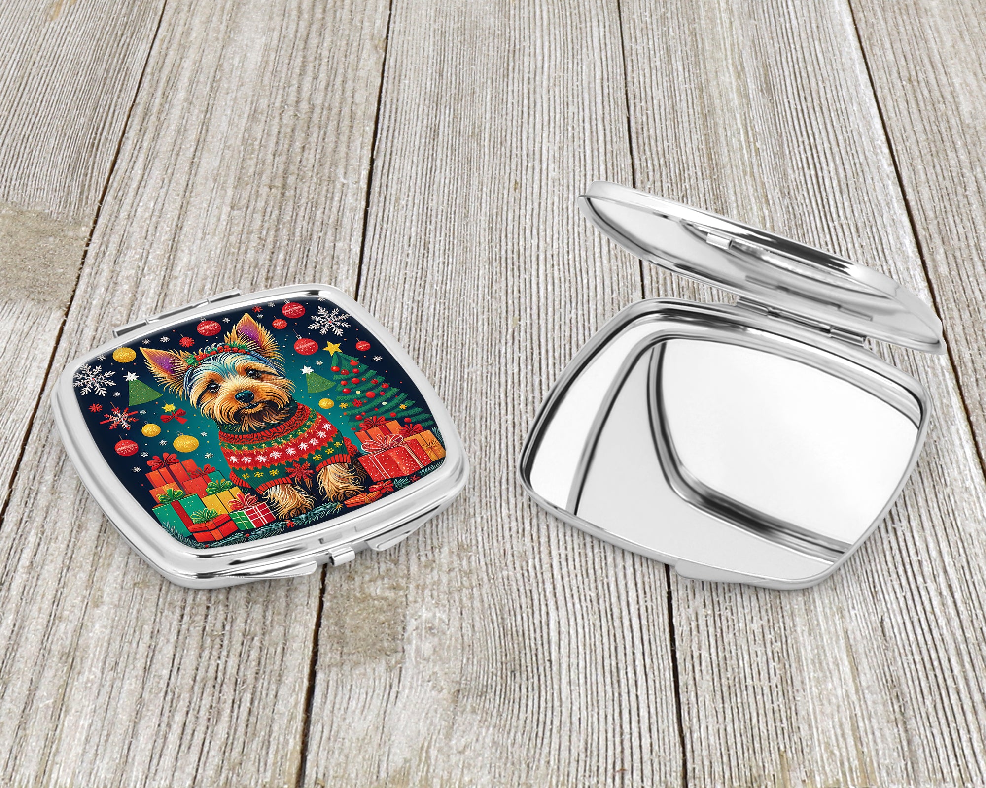 Australian Terrier Christmas Compact Mirror