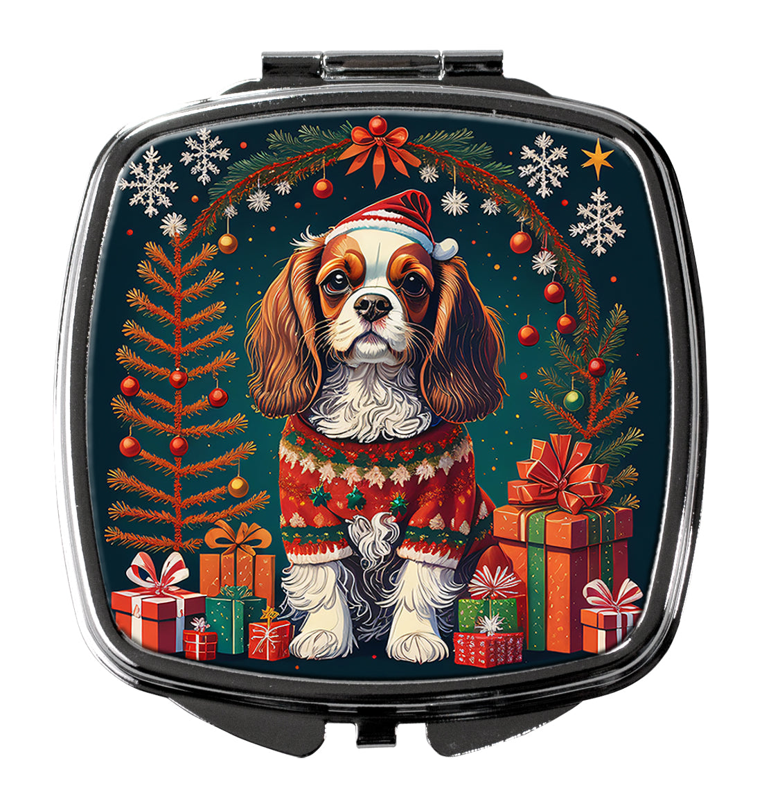 Buy this Cavalier King Charles Spaniel Christmas Compact Mirror