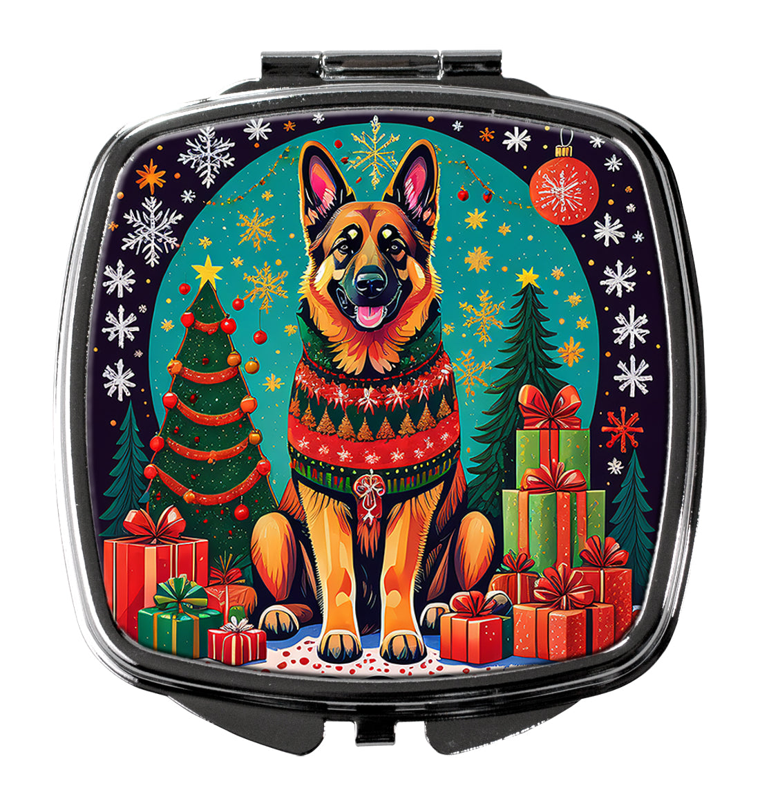 Buy this German Shepherd Christmas Compact Mirror