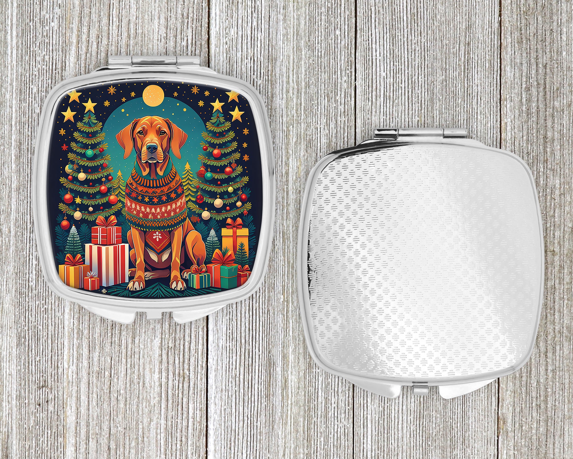 Vizsla Christmas Compact Mirror