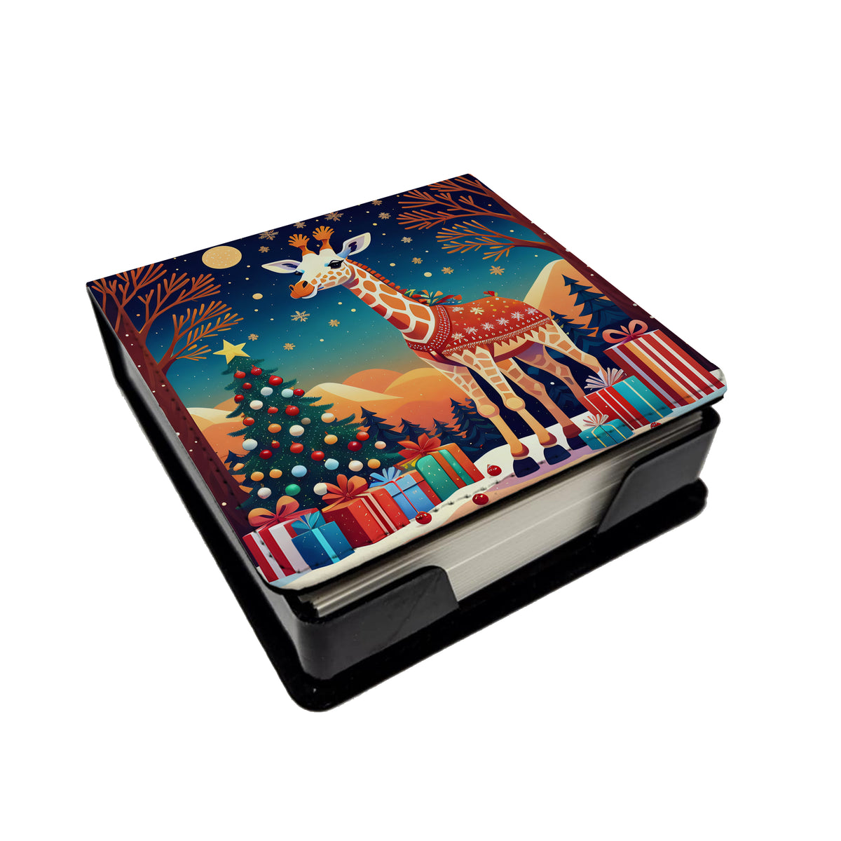 Buy this Giraffe Christmas PU Leather Note Paper Holder