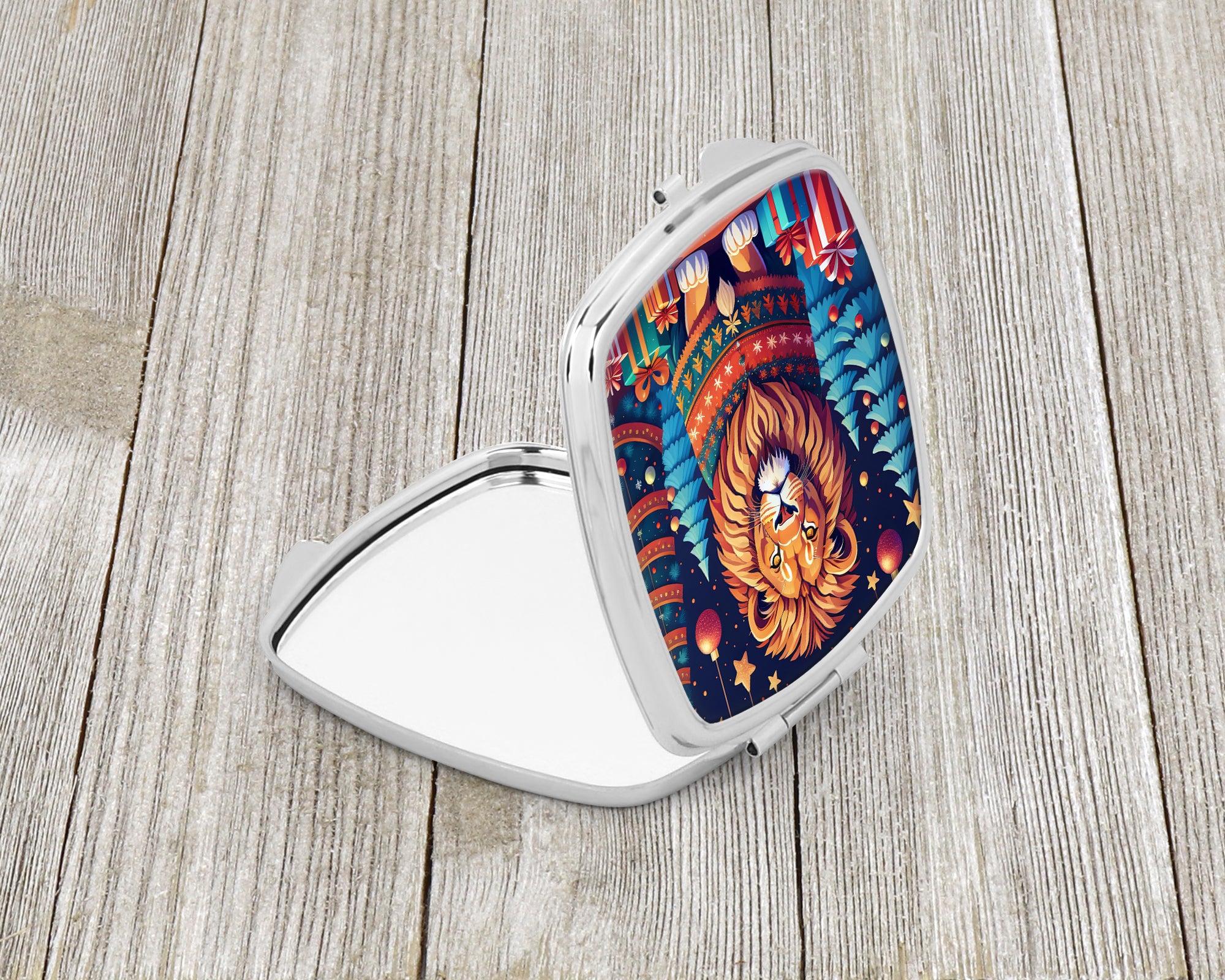 Buy this Lion Christmas Compact Mirror