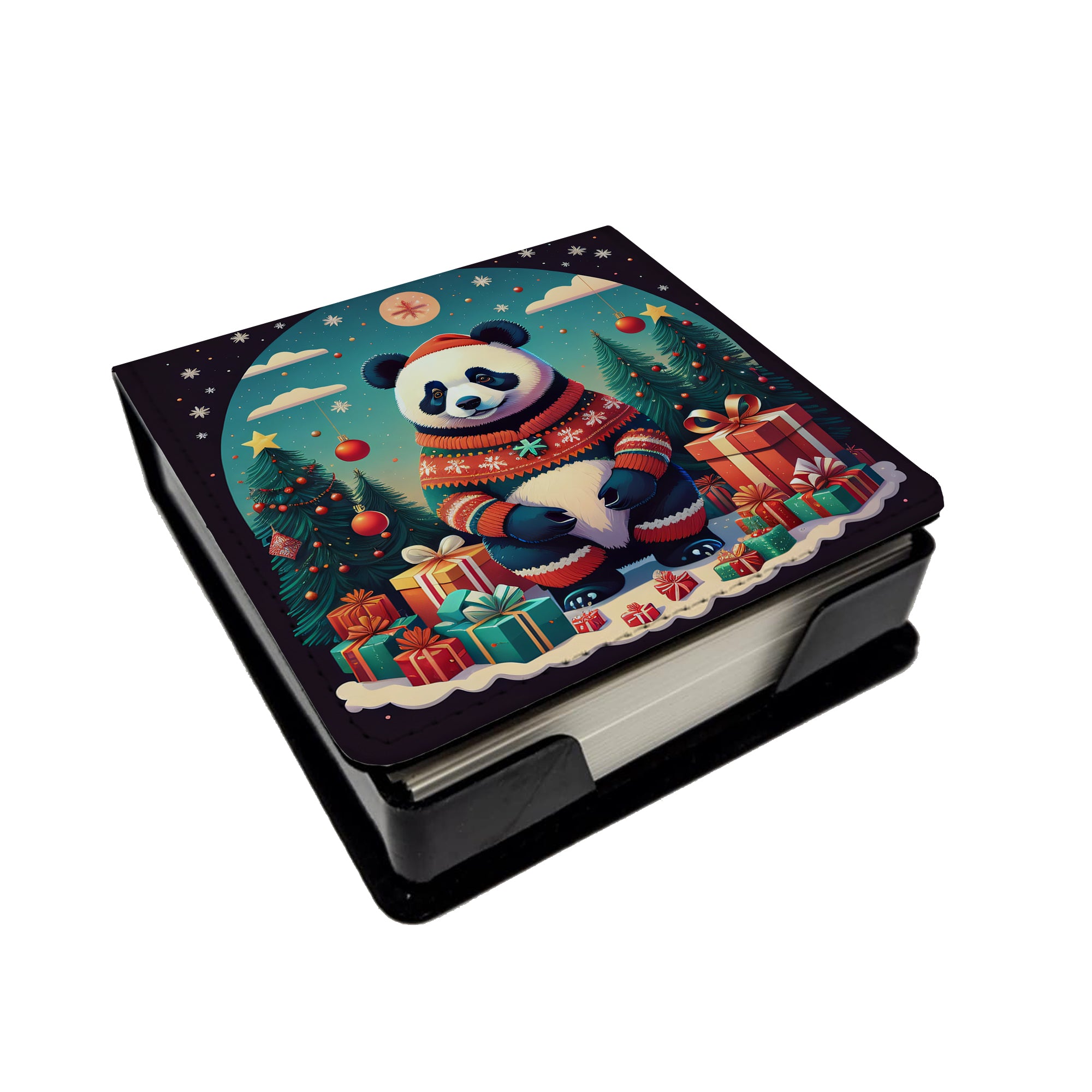 Buy this Panda Christmas PU Leather Note Paper Holder