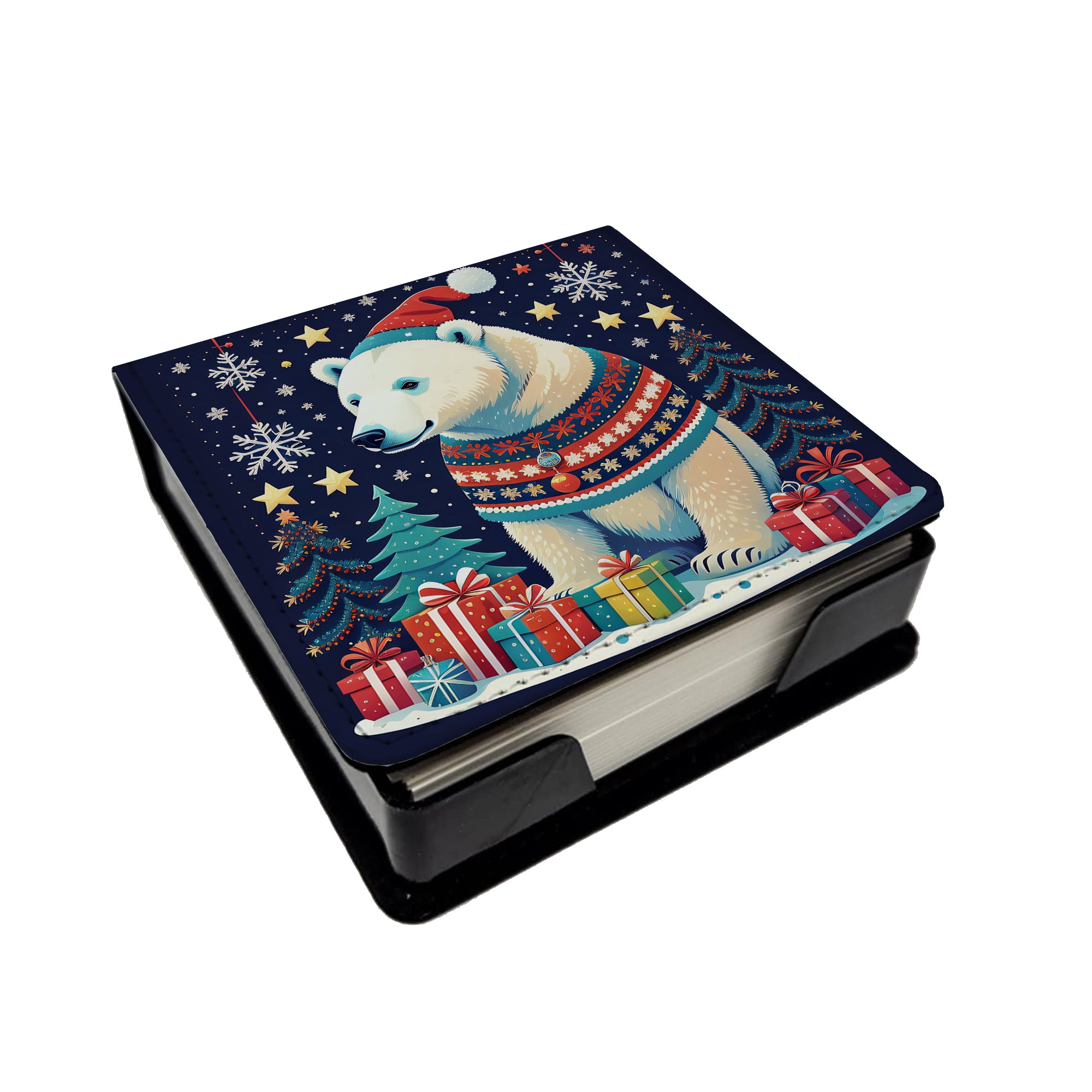 Buy this Polar Bear Christmas PU Leather Note Paper Holder