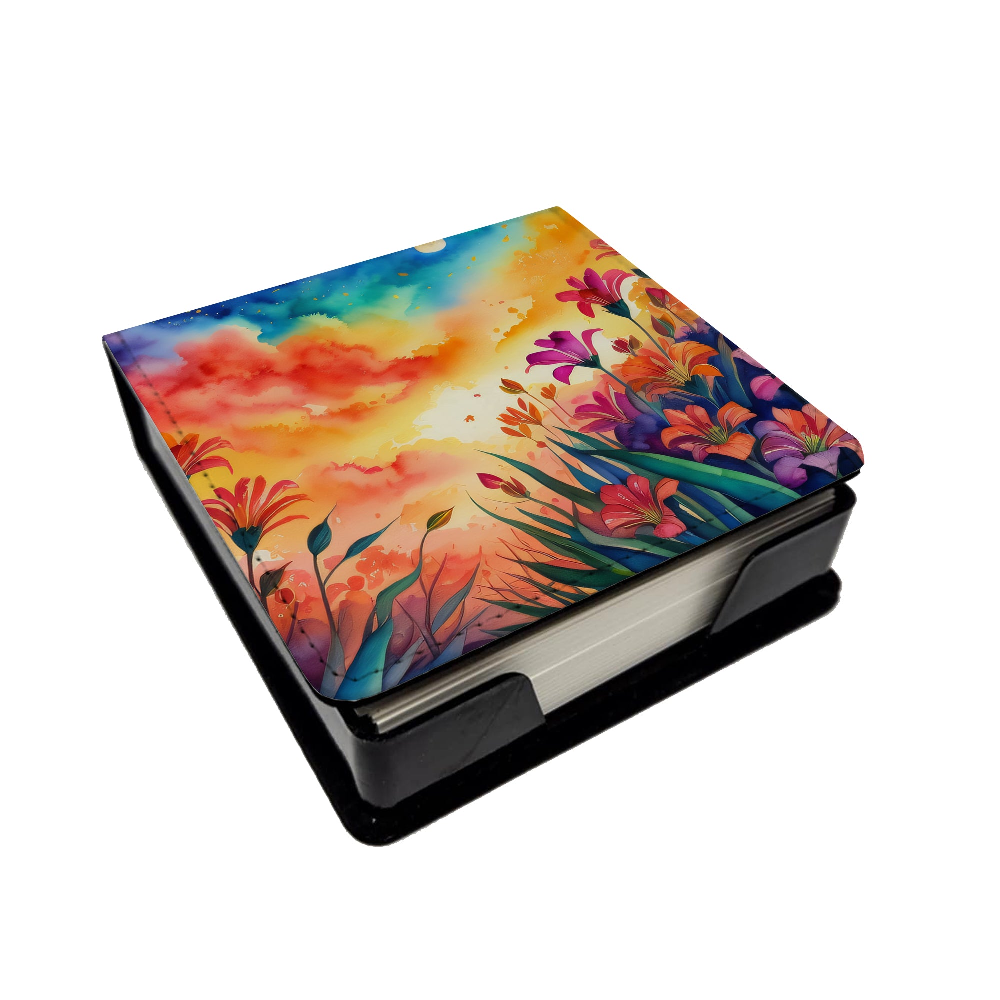 Buy this Alstroemerias in Color PU Leather Note Paper Holder