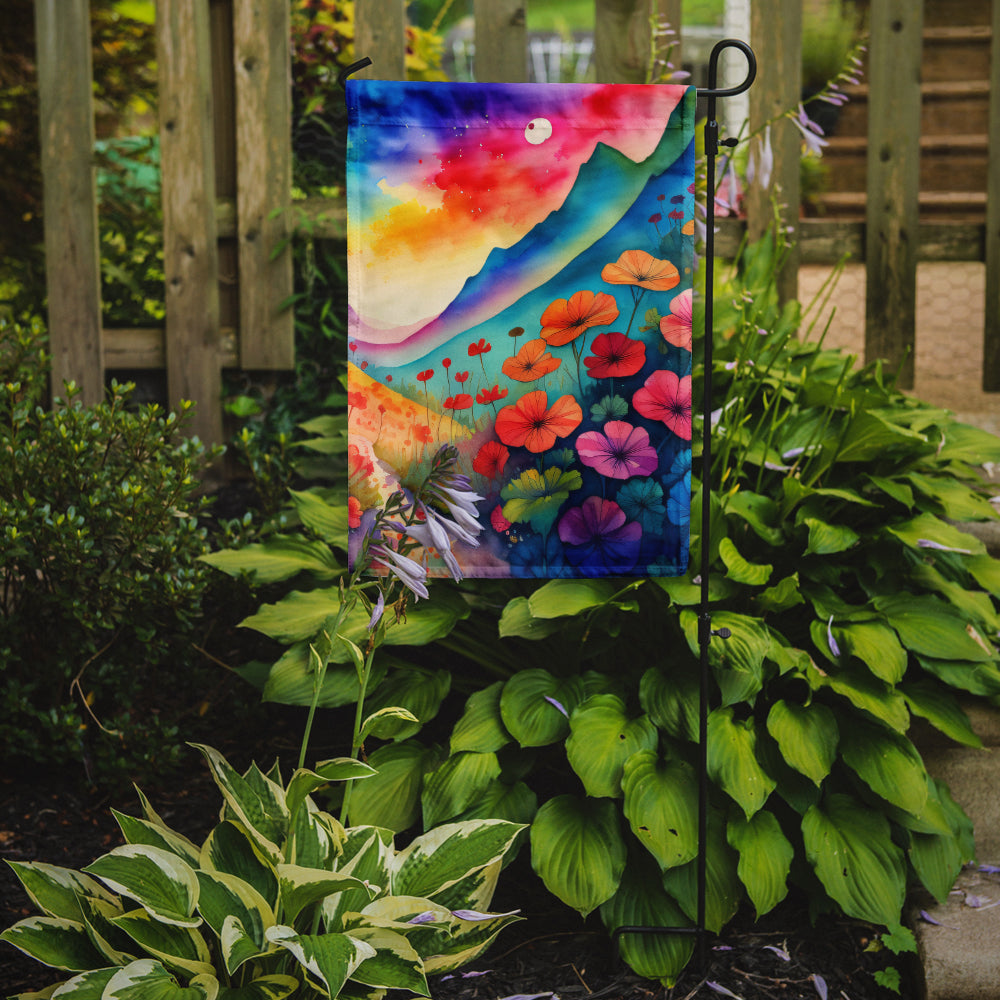 Geraniums in Color Garden Flag