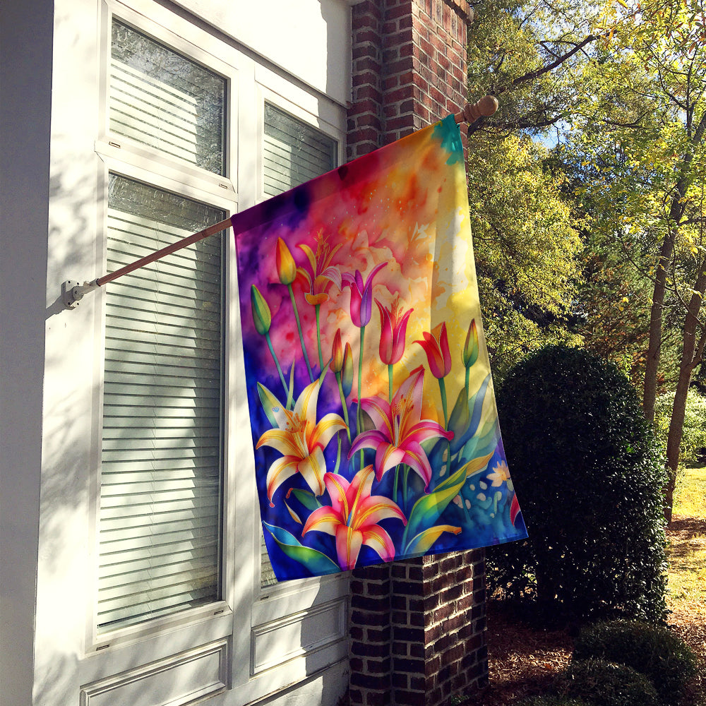 Lilies in Color House Flag