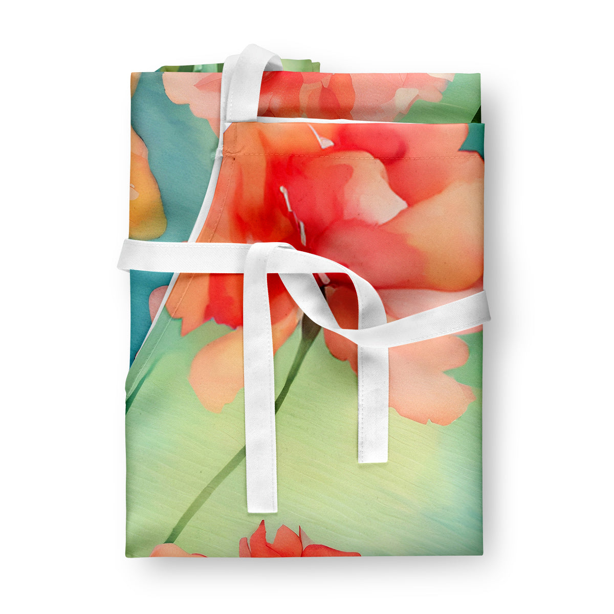 Carnations in Watercolor Apron