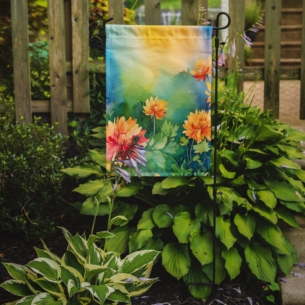 Buy this Chrysanthemums in Watercolor Garden Flag