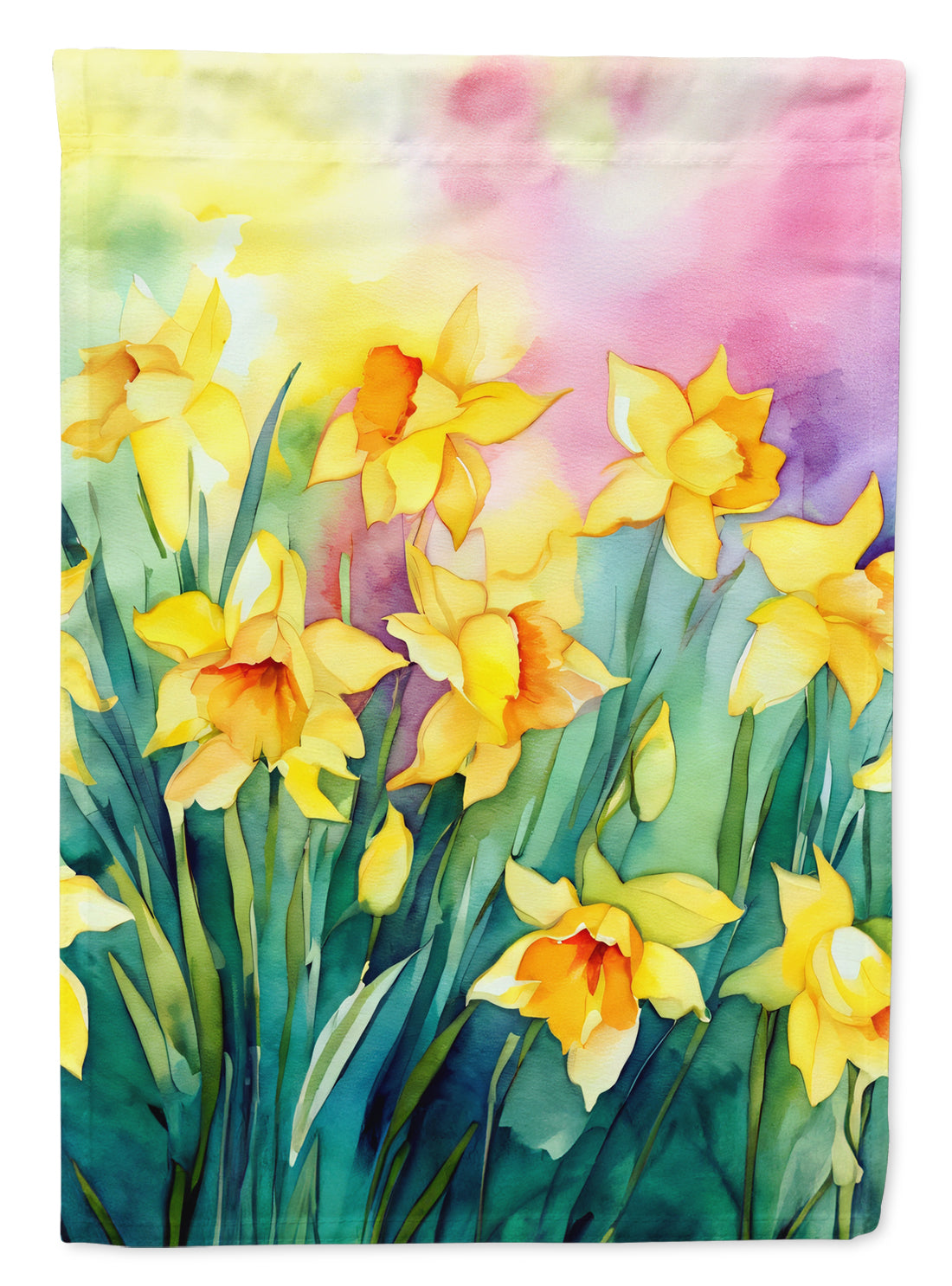 Buy this Daffodils in Watercolor Garden Flag