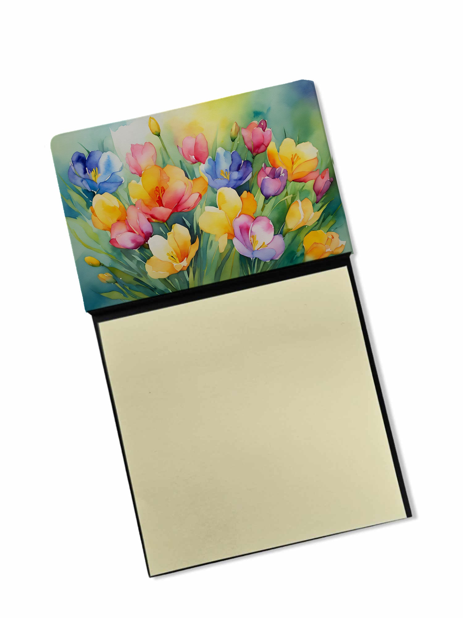 Buy this Freesias in Watercolor Sticky Note Holder