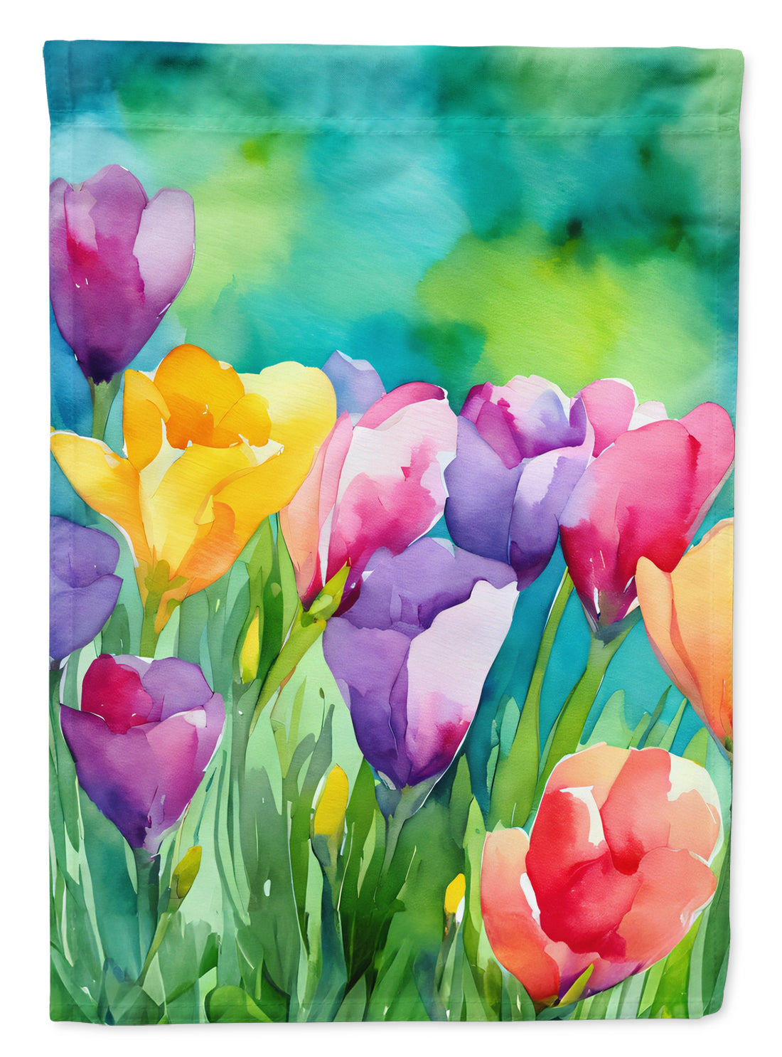 Buy this Freesias in Watercolor Garden Flag