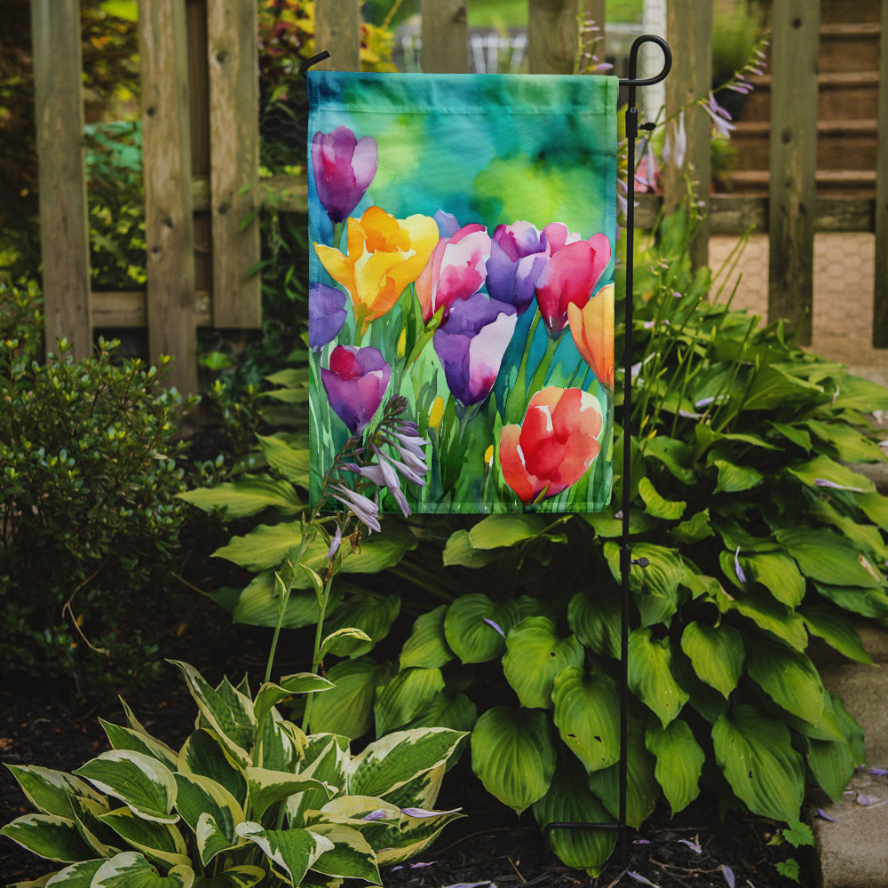 Buy this Freesias in Watercolor Garden Flag