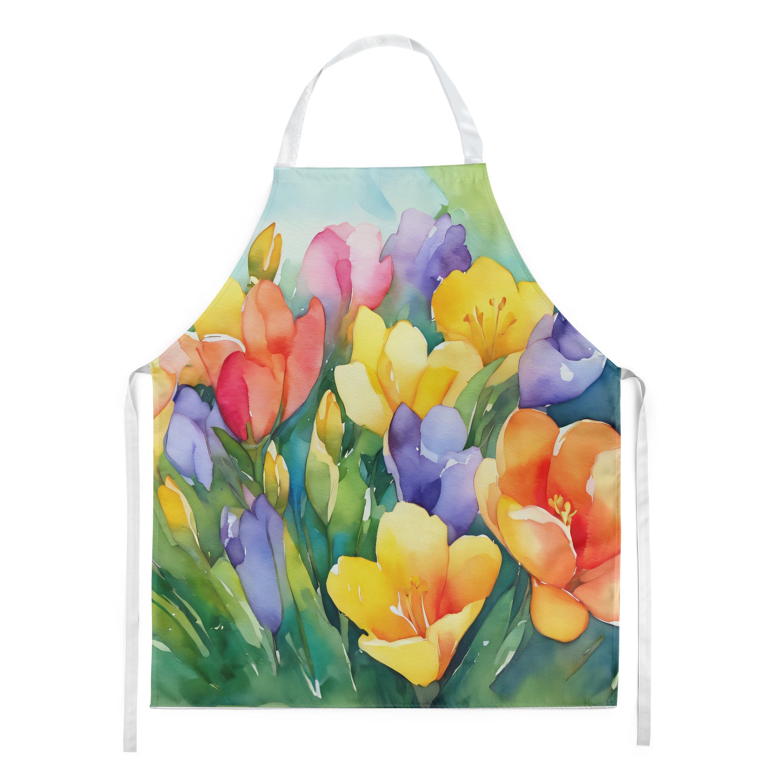 Buy this Freesias in Watercolor Apron