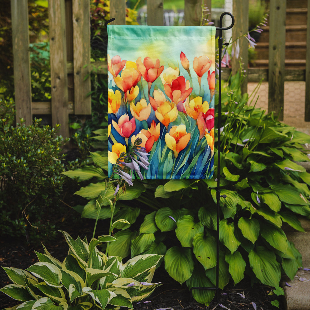 Buy this Freesias in Watercolor Garden Flag