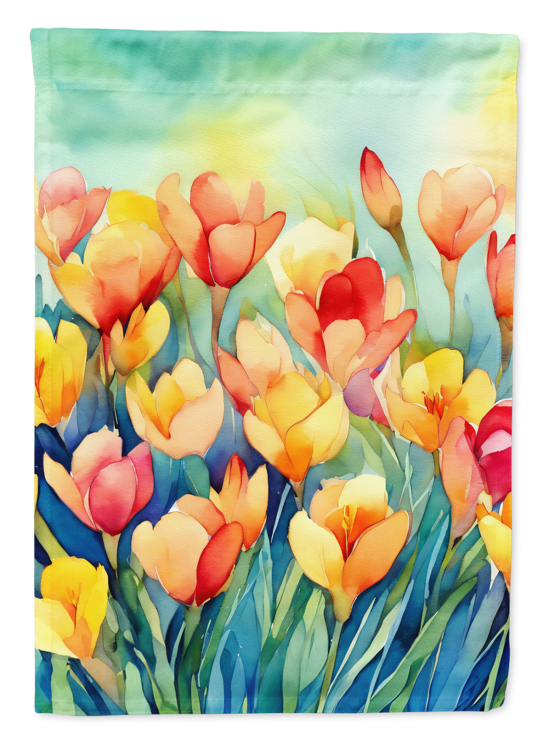 Buy this Freesias in Watercolor Garden Flag