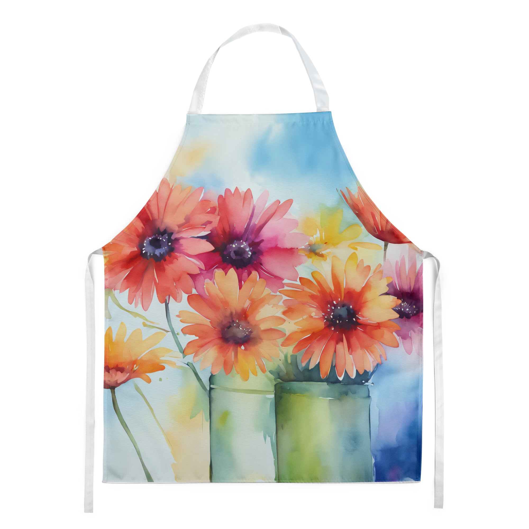 Buy this Gerbera Daisies in Watercolor Apron