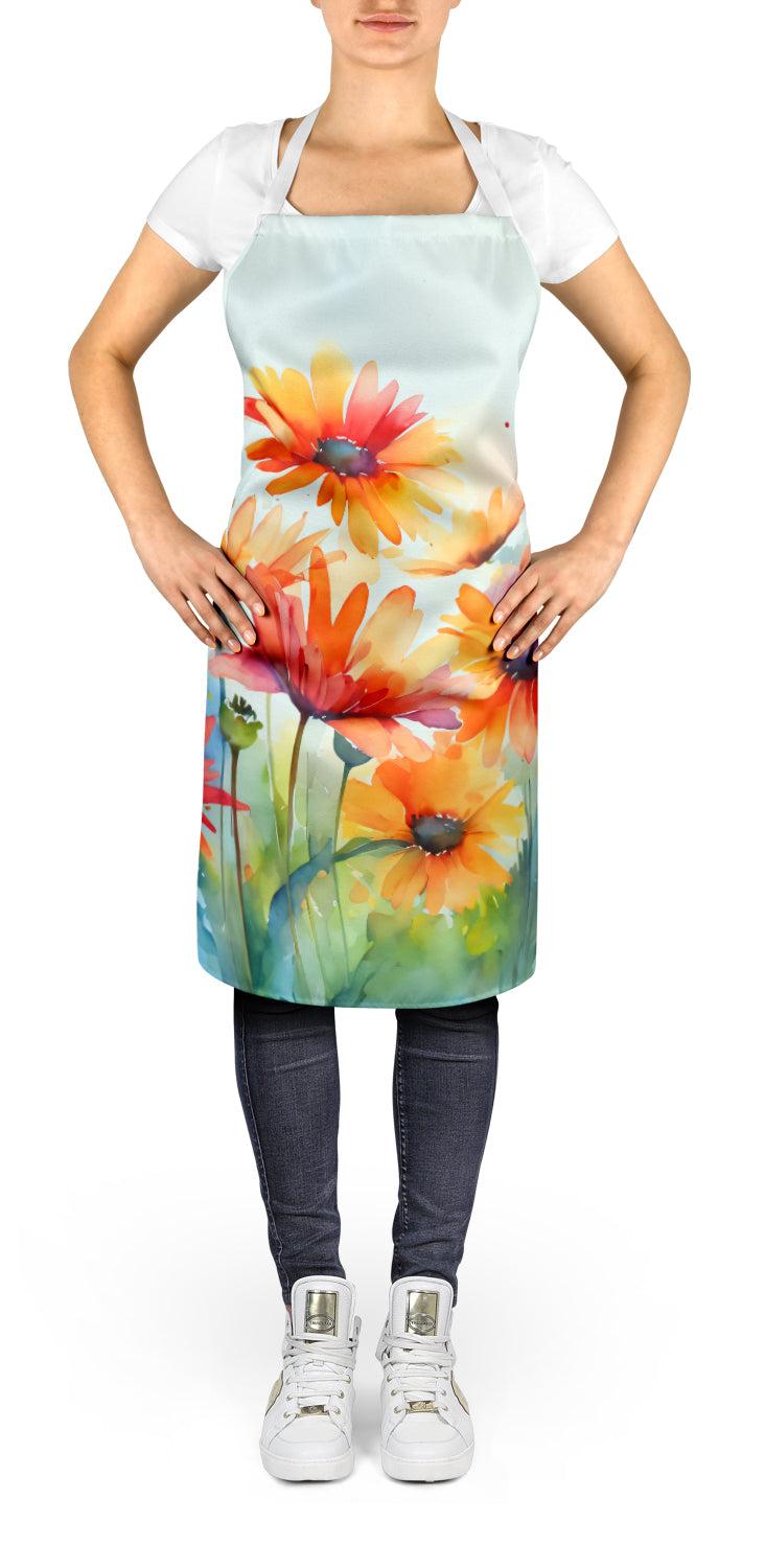 Buy this Gerbera Daisies in Watercolor Apron