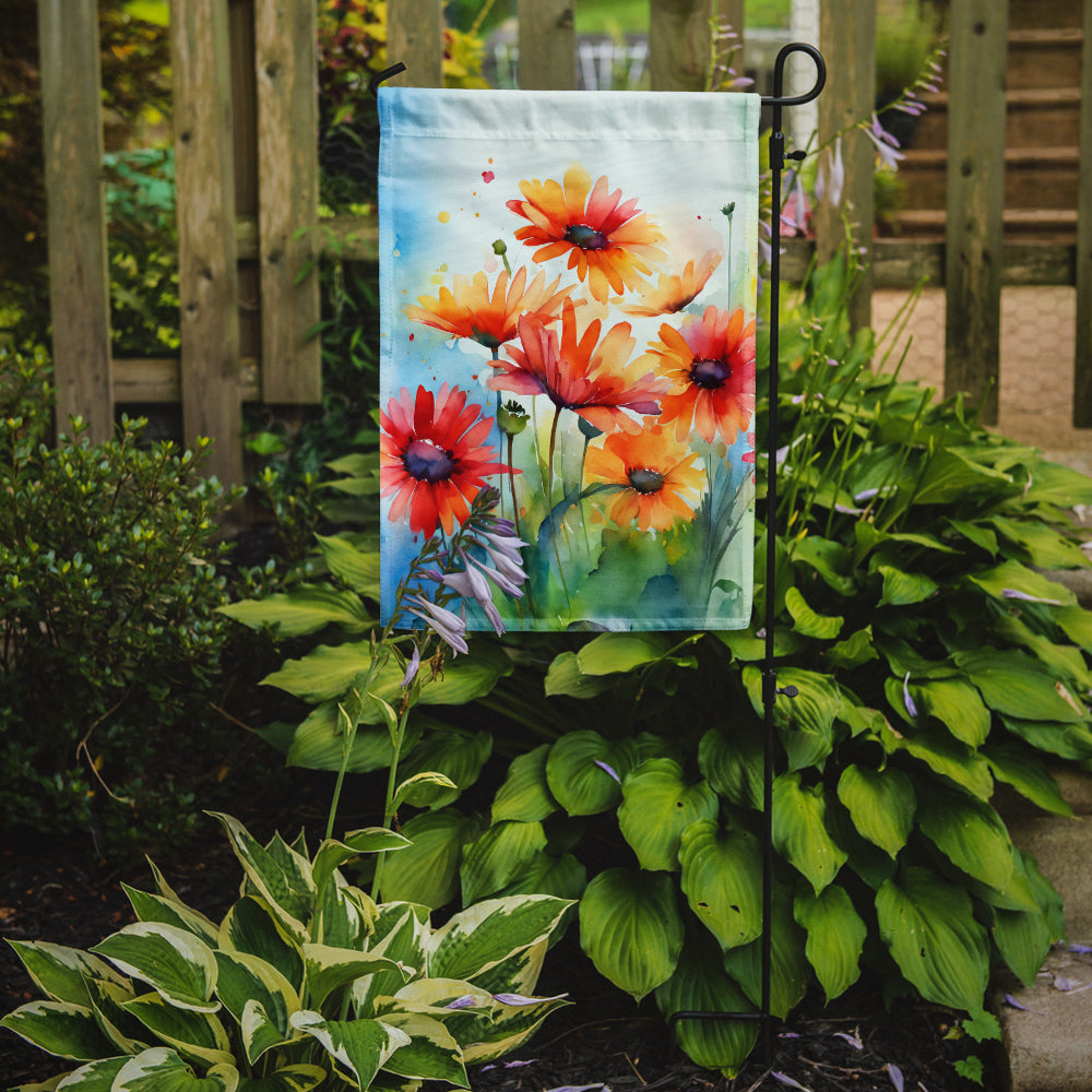 Buy this Gerbera Daisies in Watercolor Garden Flag