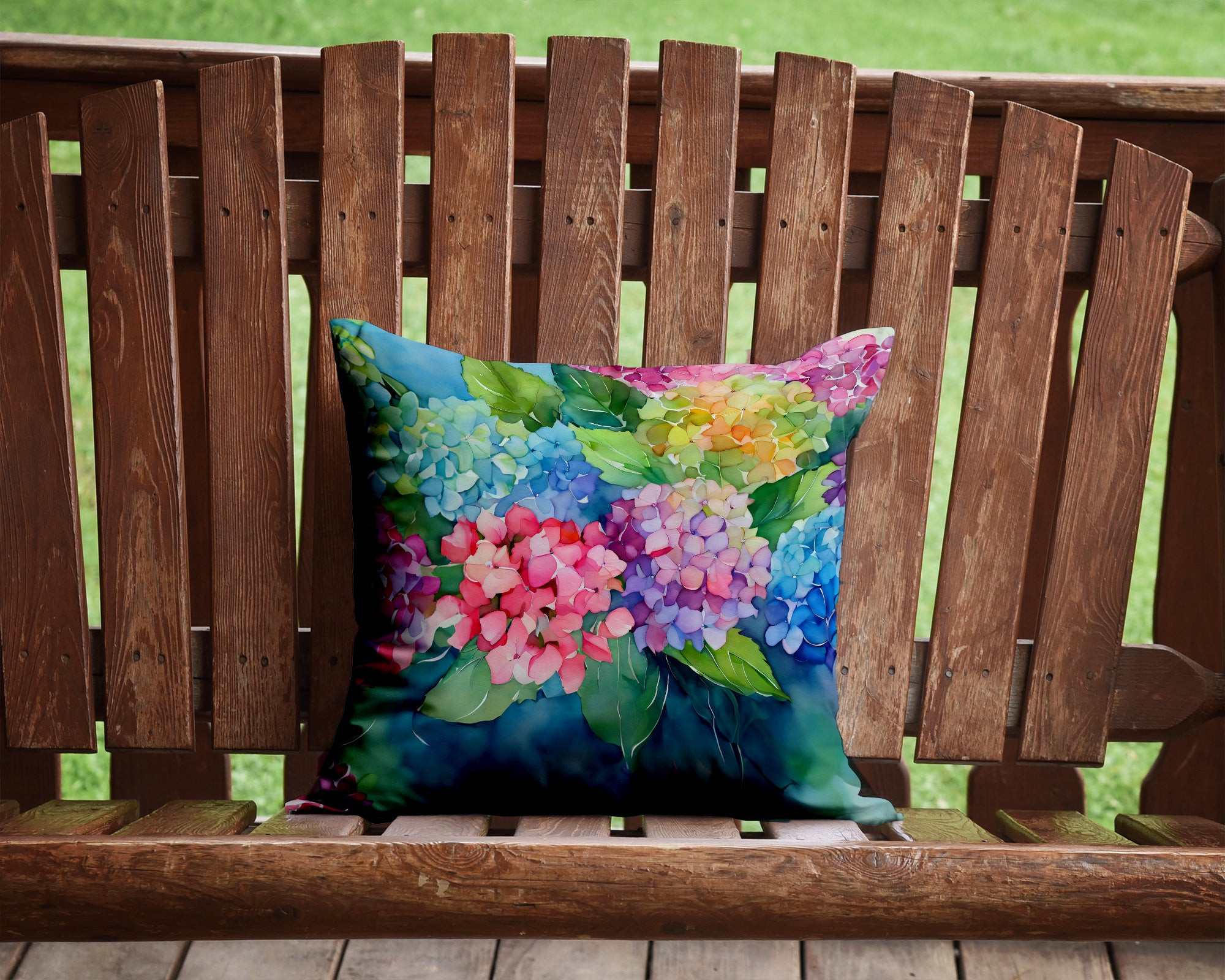 Buy this Hydrangeas in Watercolor Throw Pillow