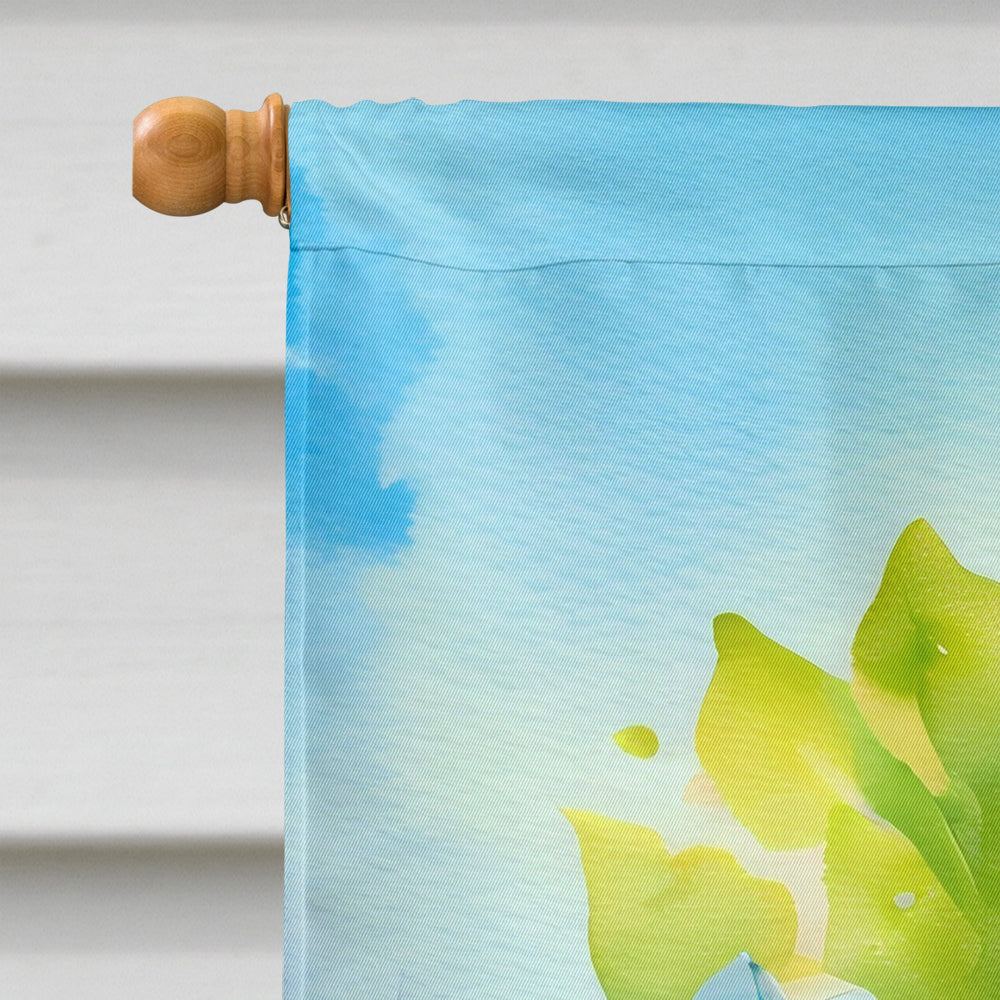 Hydrangeas in Watercolor House Flag