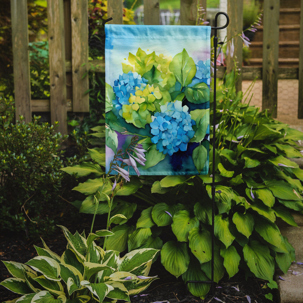 Buy this Hydrangeas in Watercolor Garden Flag