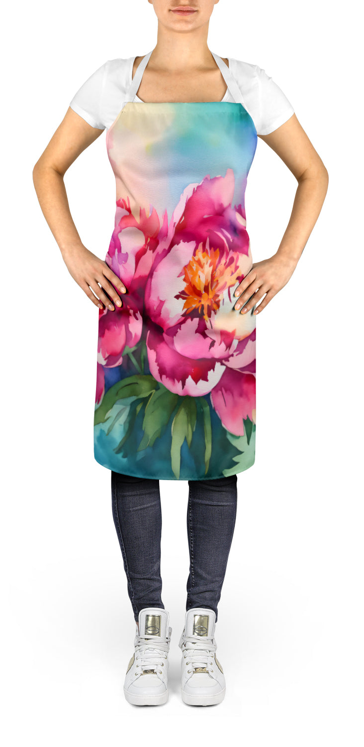 Buy this Peonies in Watercolor Apron