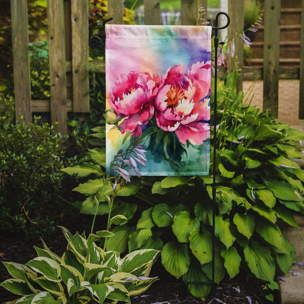 Buy this Peonies in Watercolor Garden Flag