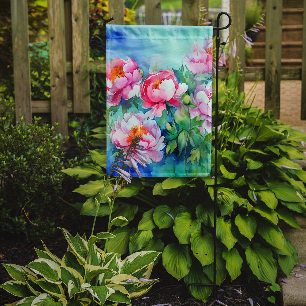 Buy this Peonies in Watercolor Garden Flag