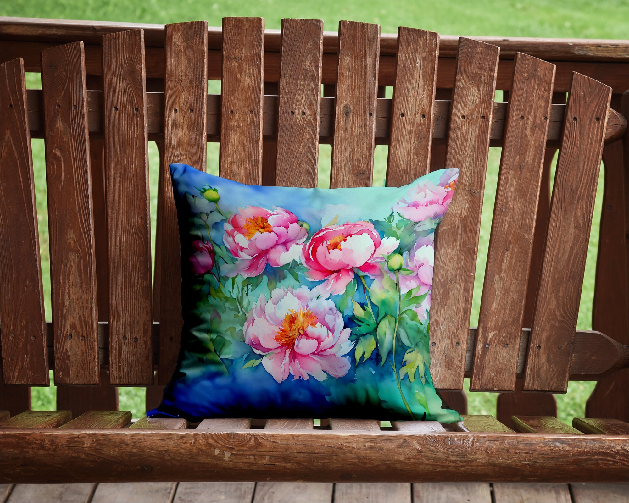 Buy this Peonies in Watercolor Throw Pillow