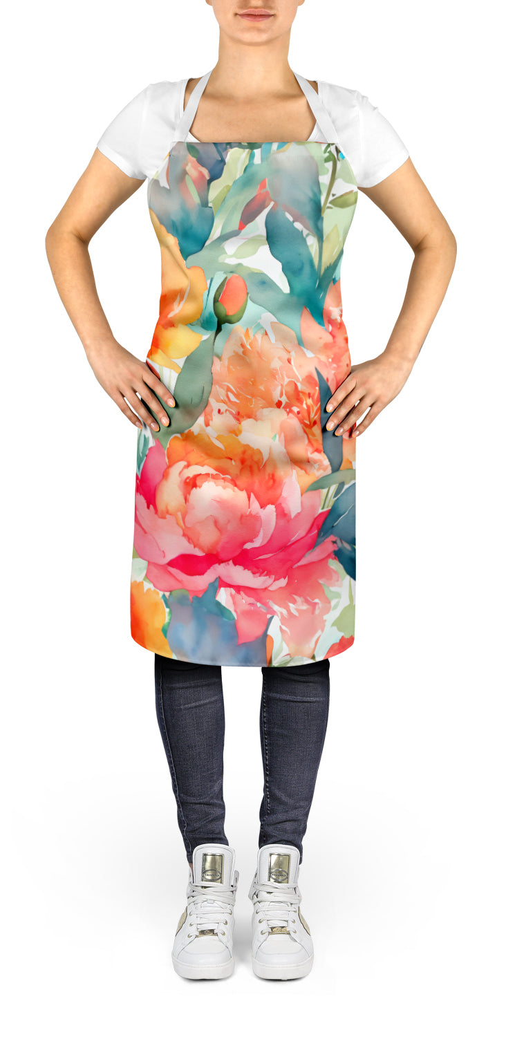 Buy this Peonies in Watercolor Apron