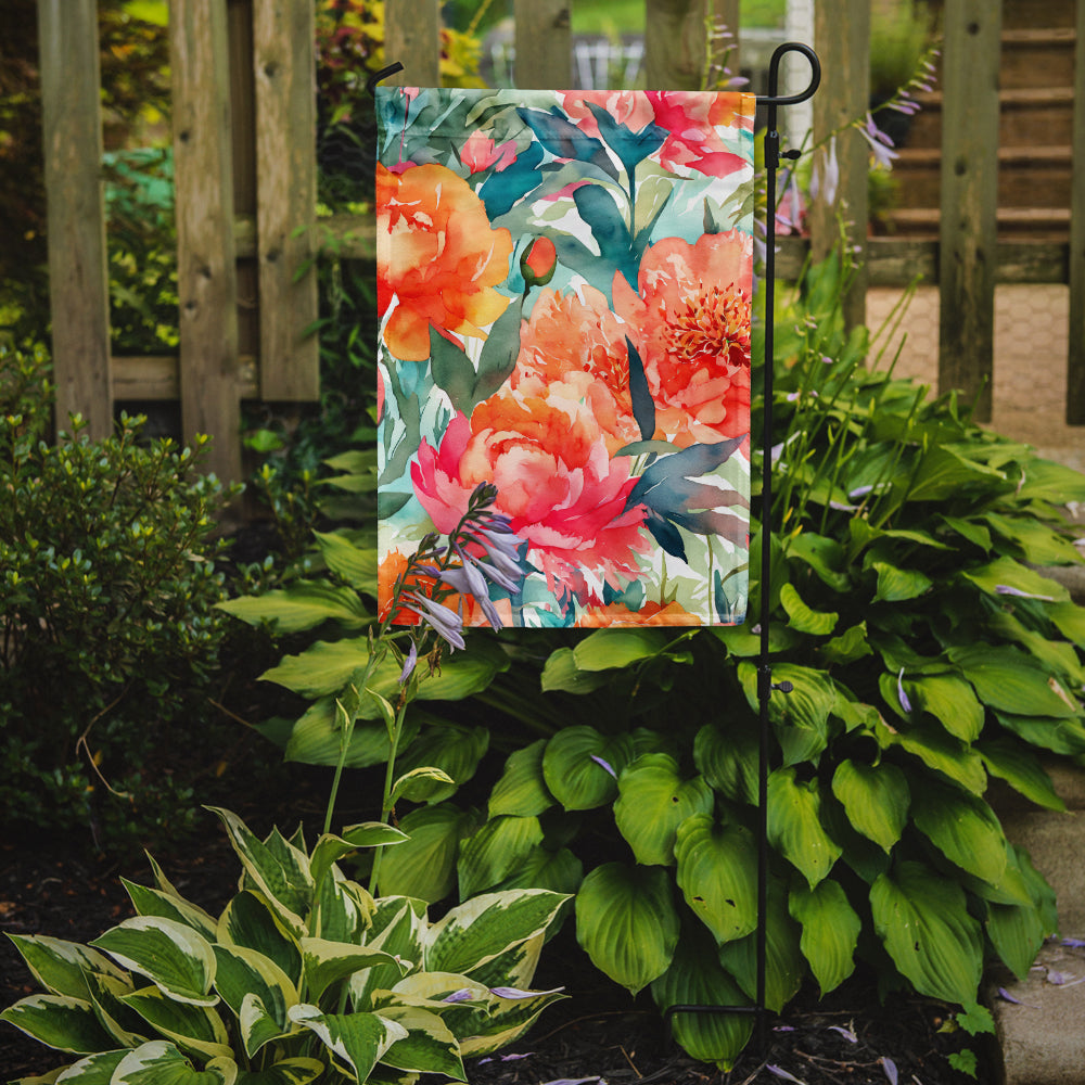 Buy this Peonies in Watercolor Garden Flag