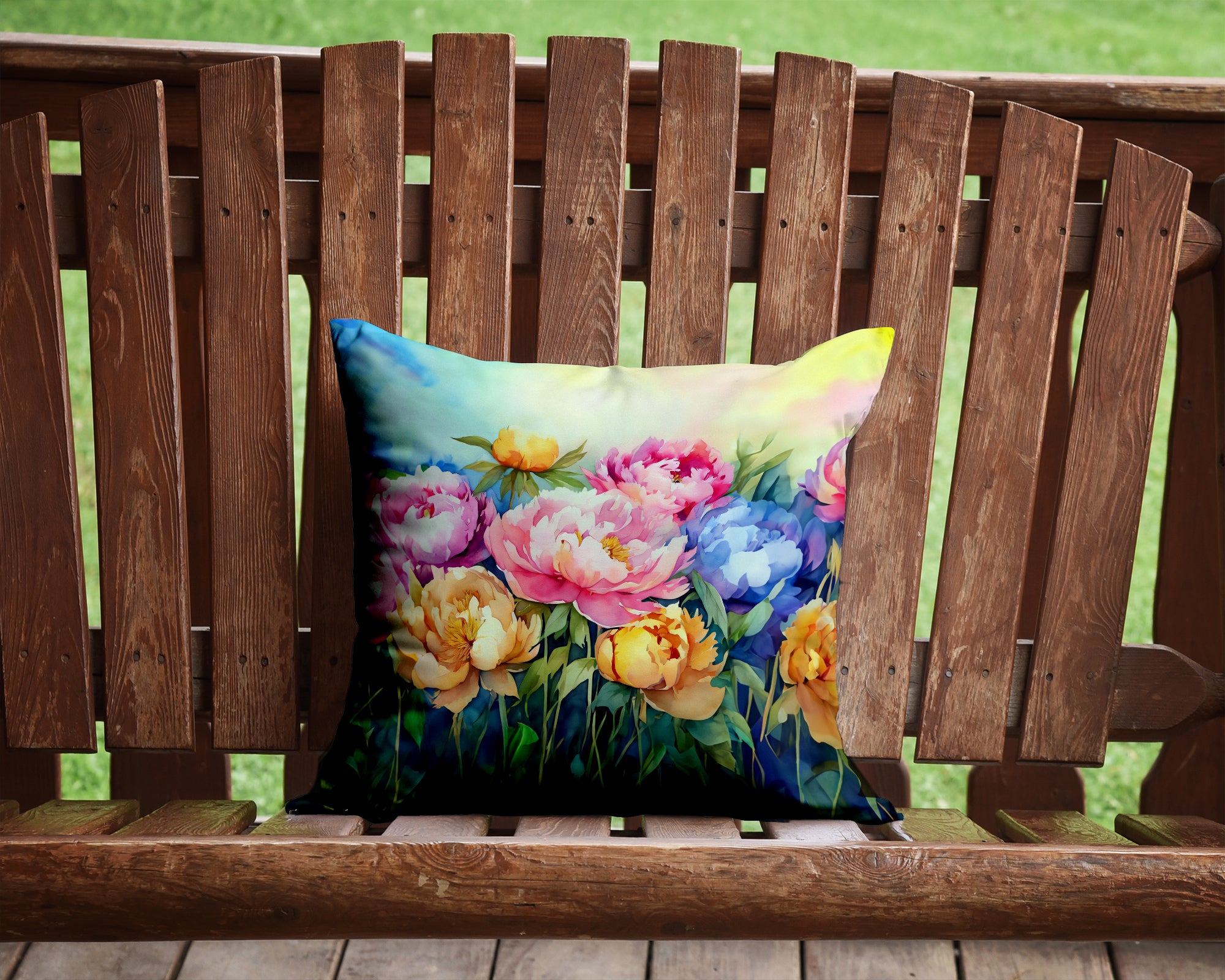 Buy this Peonies in Watercolor Throw Pillow