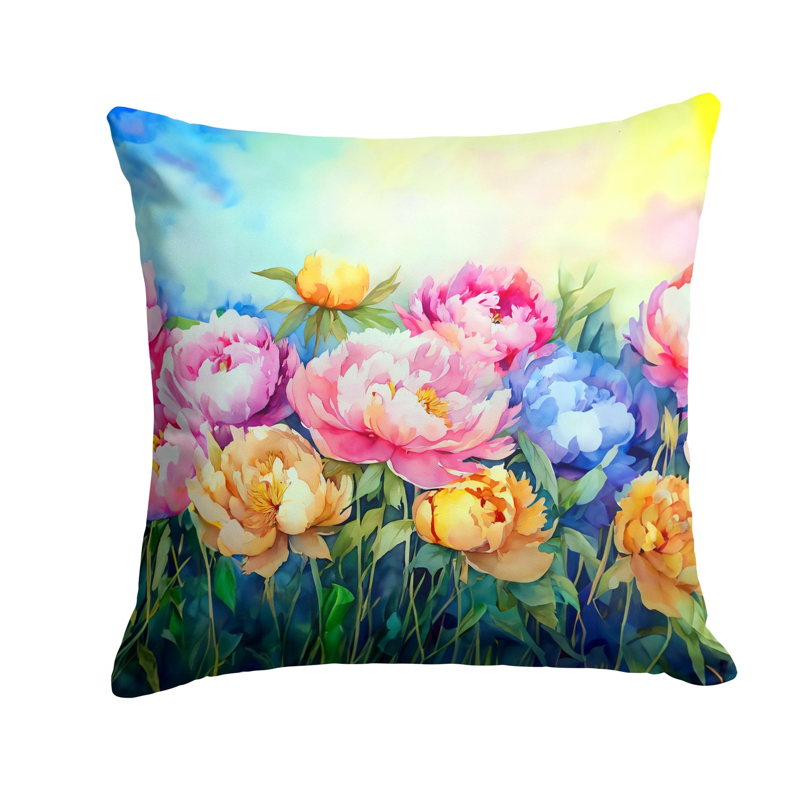 Buy this Peonies in Watercolor Throw Pillow