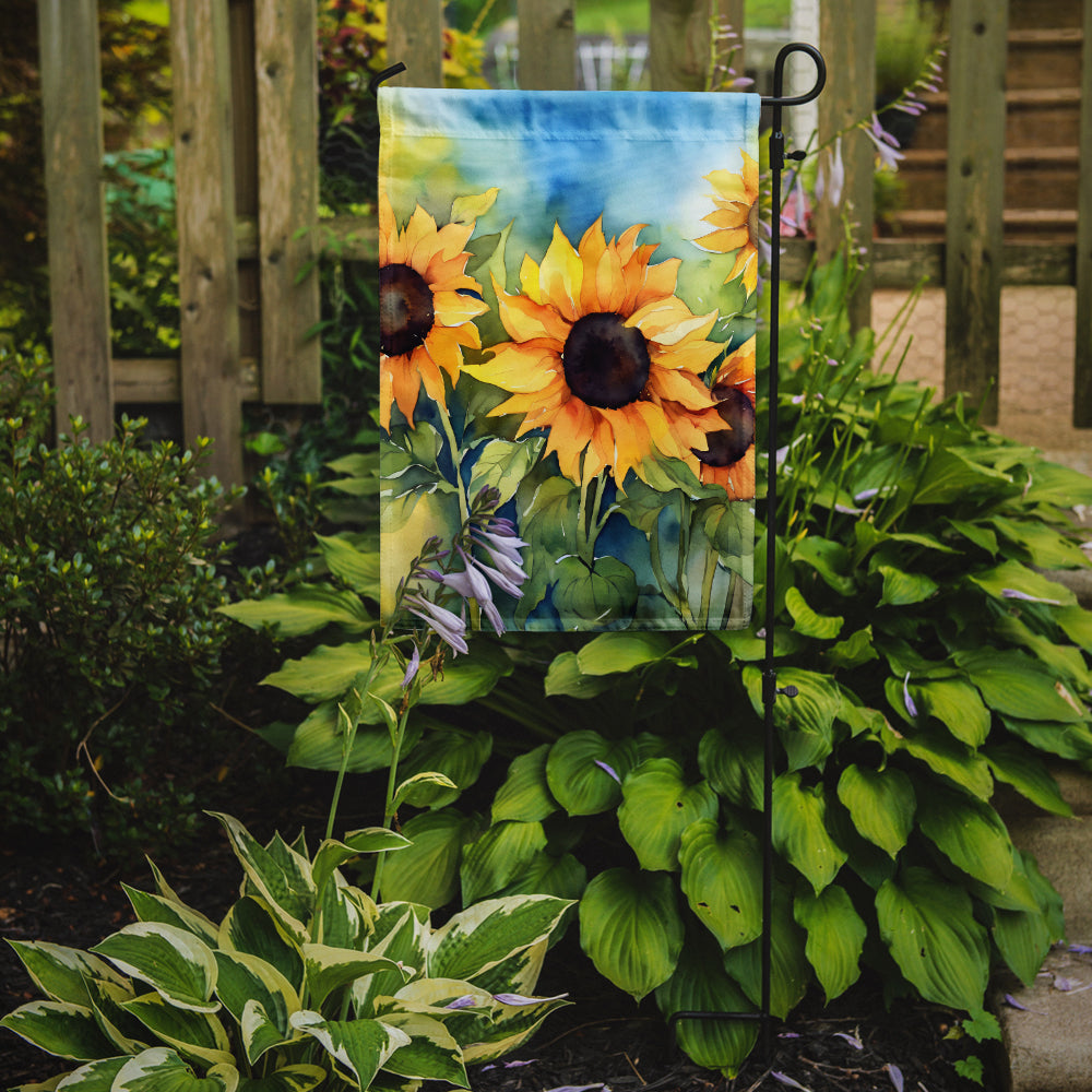 Buy this Sunflowers in Watercolor Garden Flag