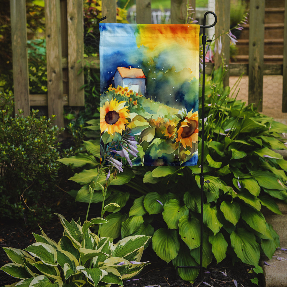 Buy this Sunflowers in Watercolor Garden Flag