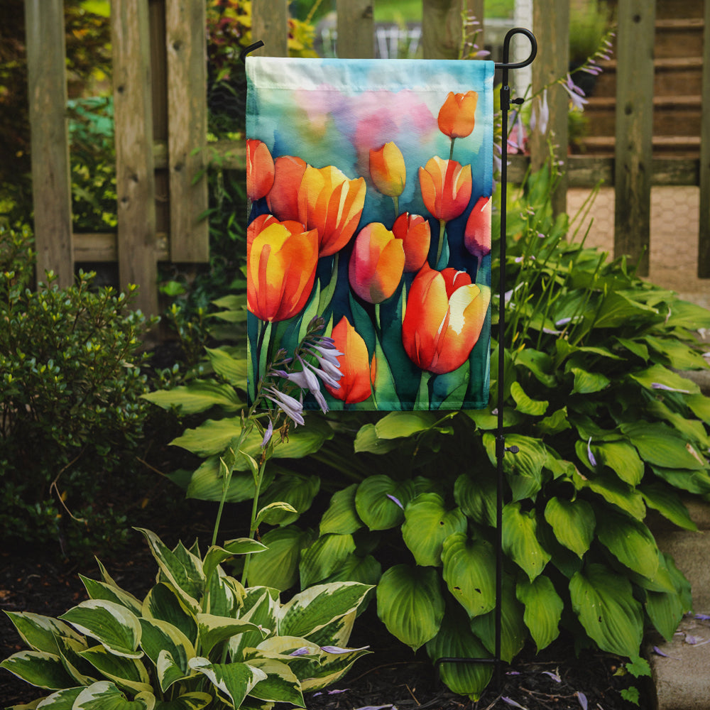 Buy this Tulips in Watercolor Garden Flag