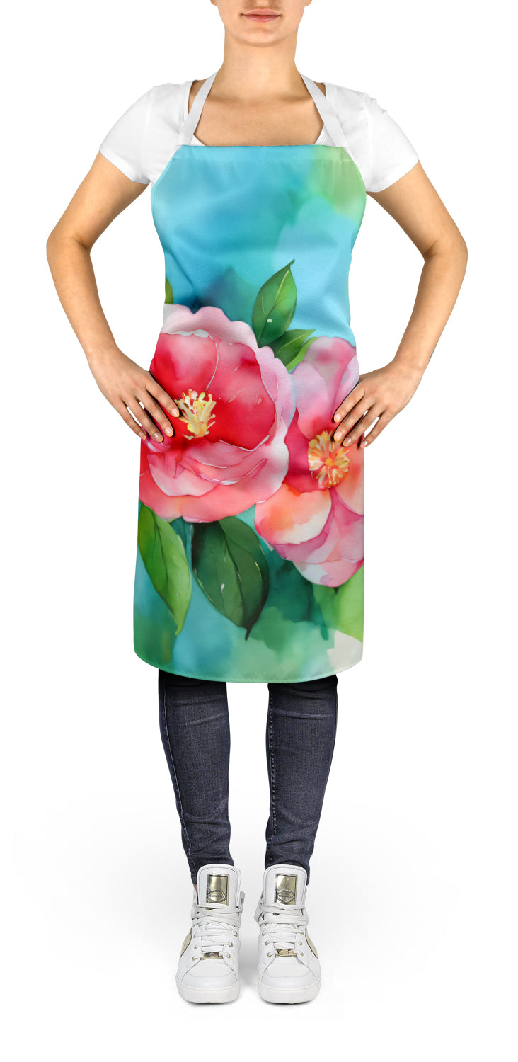 Buy this Alabama Camellia in Watercolor Apron