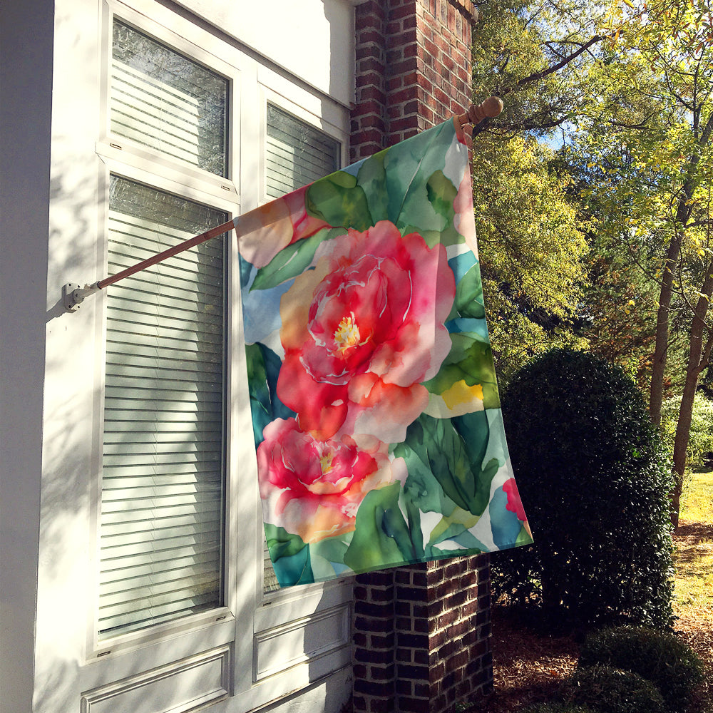 Buy this Alabama Camellia in Watercolor House Flag