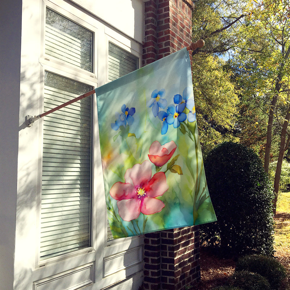 Buy this Alaska Forget-me-nots in Watercolor House Flag