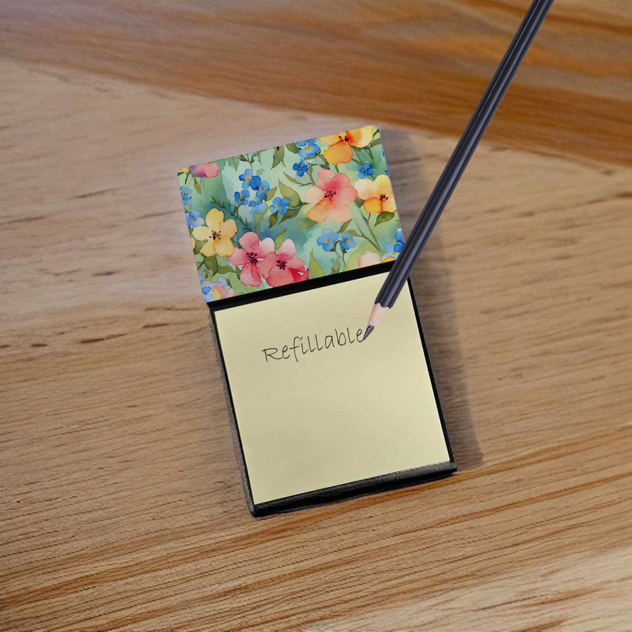 Buy this Alaska Forget-me-nots in Watercolor Sticky Note Holder