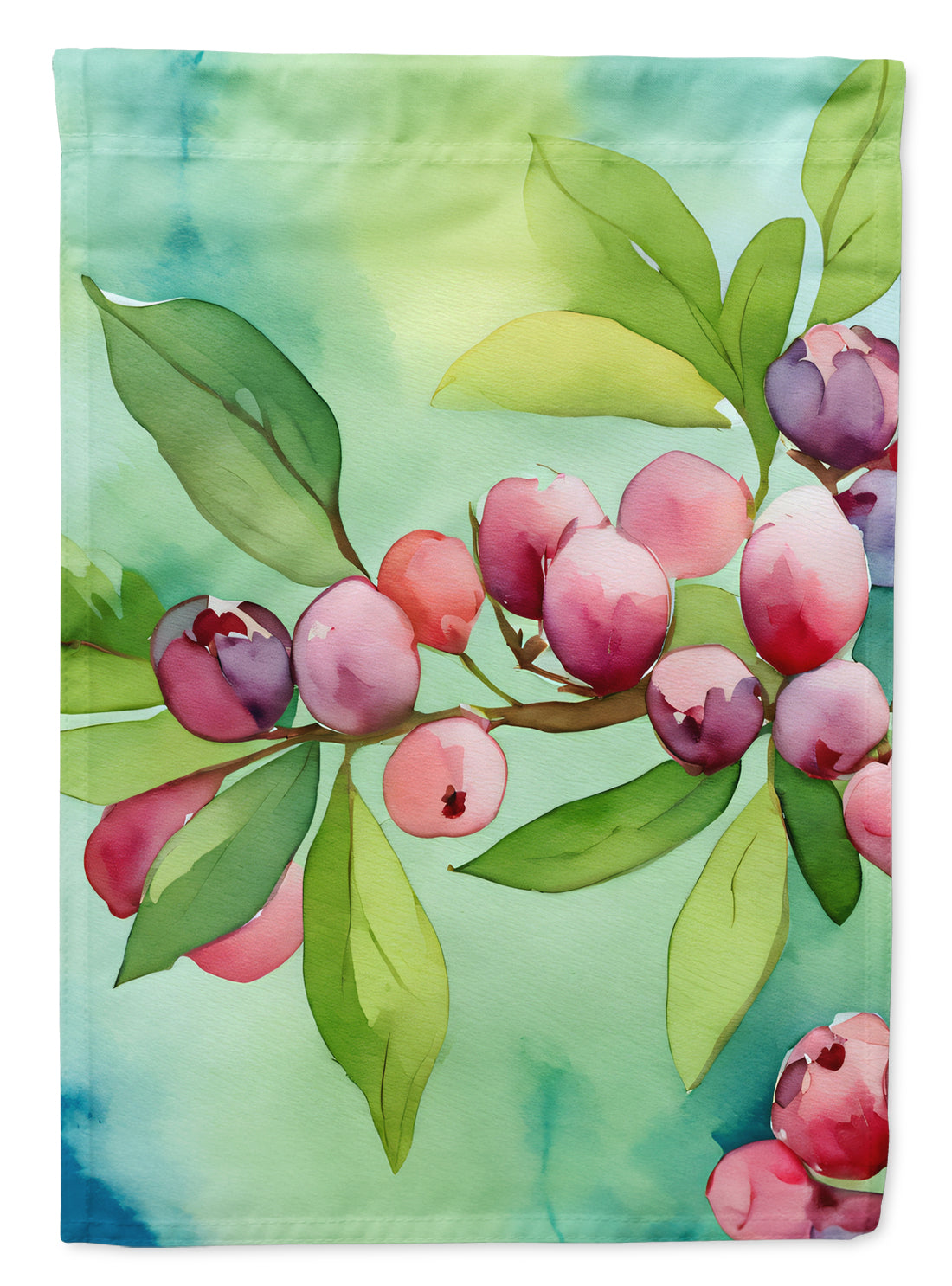 Buy this Connecticut Mountain Laurels in Watercolor House Flag