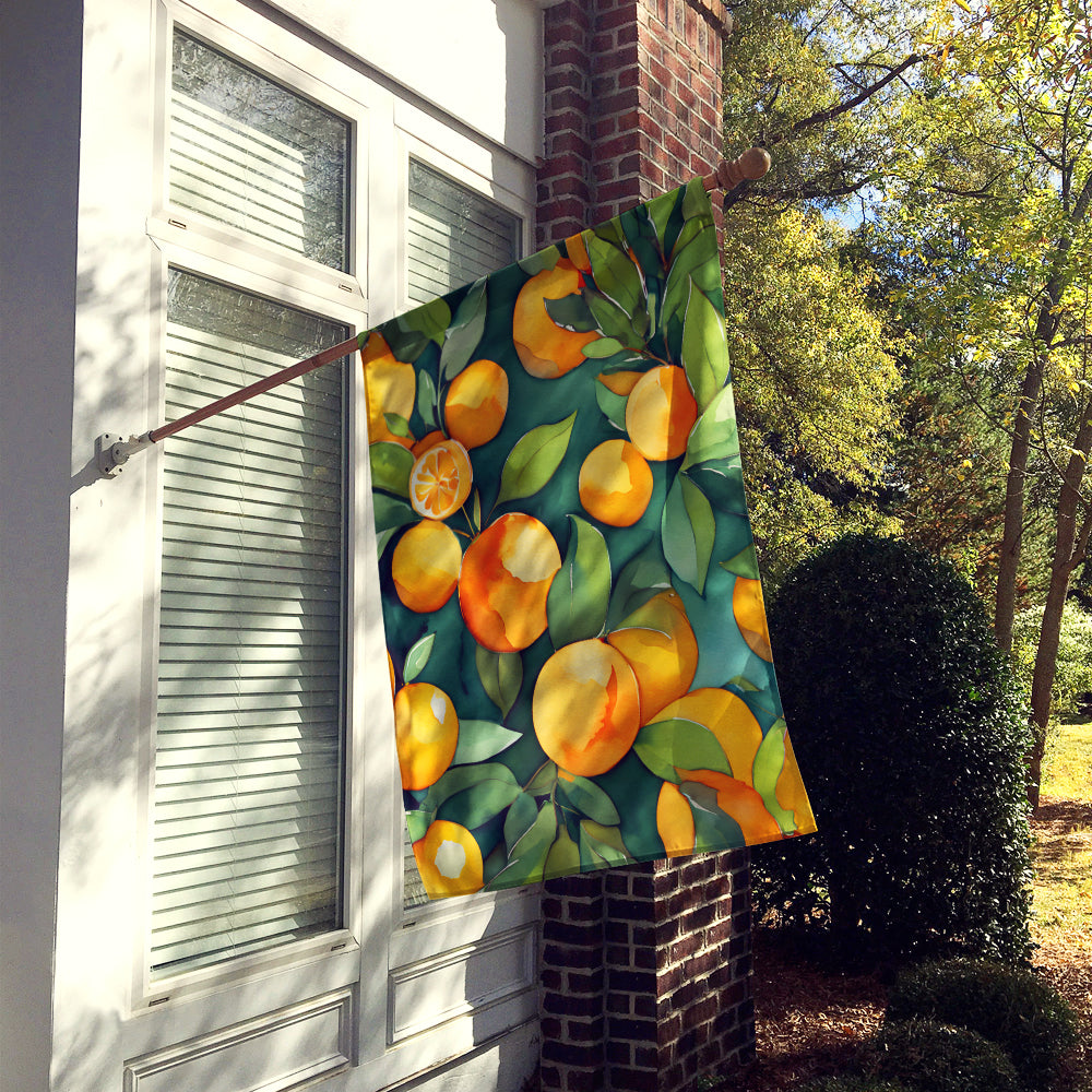 Buy this Florida Orange Blossom in Watercolor House Flag